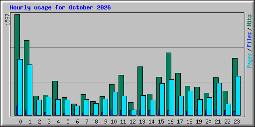 Hourly usage for October 2026